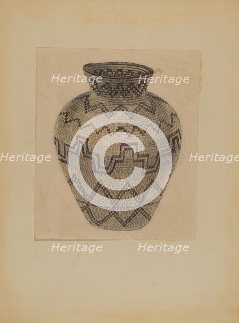 Basket, c. 1935. Creator: Michael Trekur.