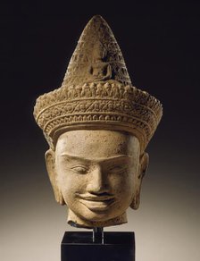 Head of Avalokiteshvara, Mid-12th century or later. Creator: Unknown.