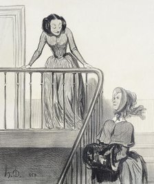 Au revoir, Ophélia!.., 1844. Creator: Honore Daumier.