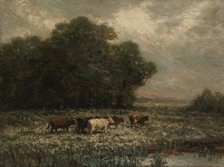 Untitled (landscape with cattle grazing), 1897. Creator: Edward Mitchell Bannister.