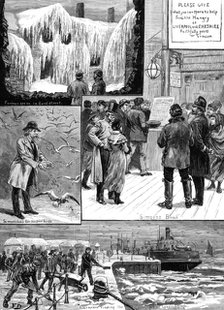 Sketches at Liverpool during the Frost, 1881. Creator: Unknown.
