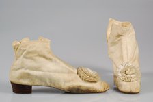 Walking boots, American, 1855-65. Creator: Unknown.