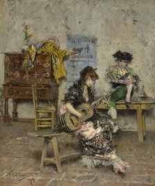 Guitar Player, 1872. Creator: Giovanni Boldini.