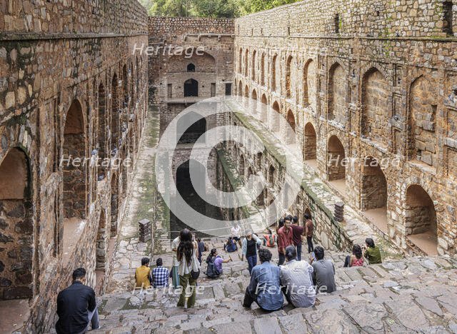 Ugrasen ki Baoli, Stepwell, India, 2023. Creator: Peter Thompson.