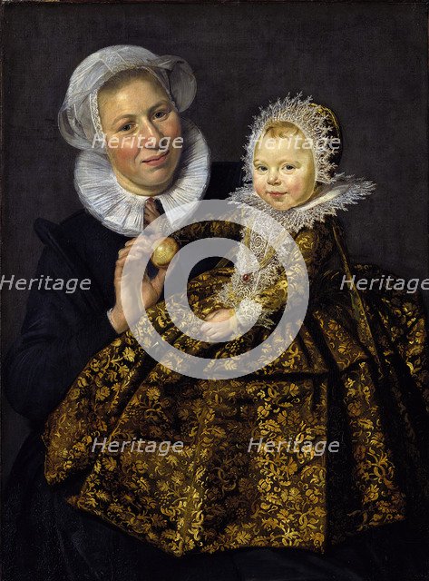Catharina Hooft with her Nurse. Artist: Hals, Frans I (1581-1666)