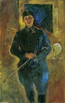 Otto von Aichelburg-Zossenegg as a cavalry lieutenant, 1916. Creator: Anton Kolig.