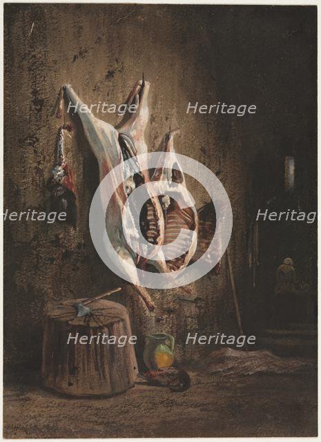 Carcasses, 1840-1860. Creator: Alexandre-Gabriel Decamps (French, 1803-1860).
