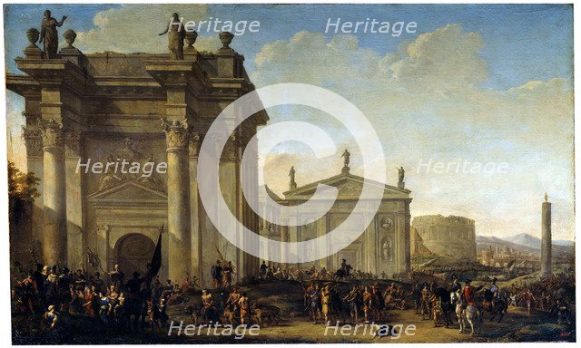 'A Triumphal Procession', 17th or early 18th century. Artist: Willem van de Velde the Younger