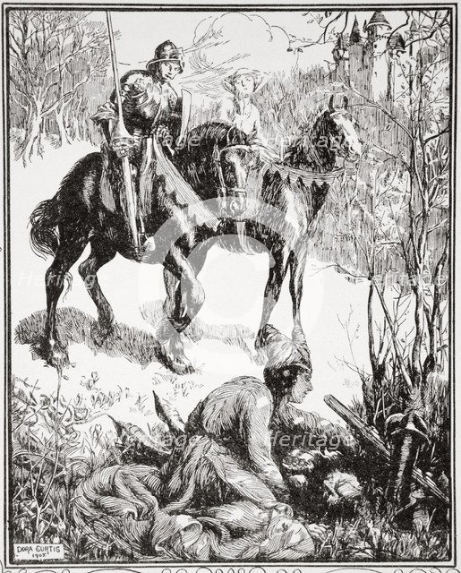 'A lady weeping bitterly', 1905.  Artist: Dora Curtis