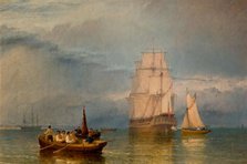 In Port - A Calm, 1856. Creator: Henry Dawson.