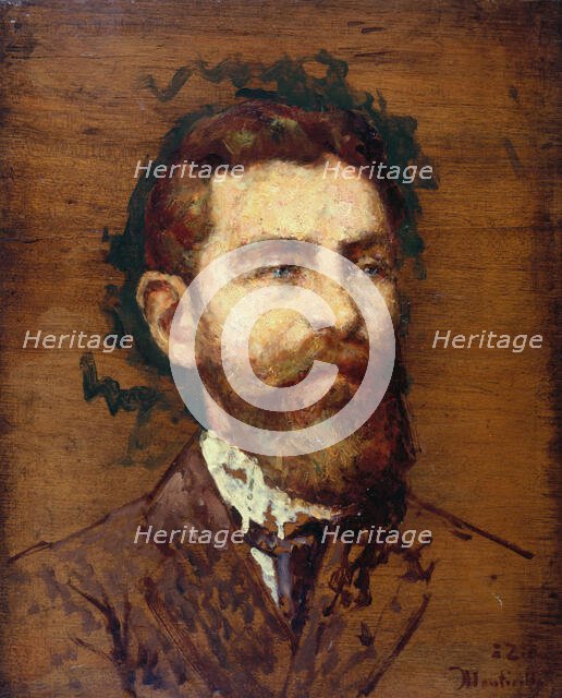 Portrait de François Ziem, c.1852 — 1853. Creator: Adolphe Monticelli.