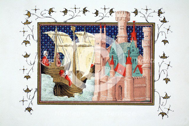 The Duke of Salisbury arriving at Conway Castle from Ireland, 19th Century.