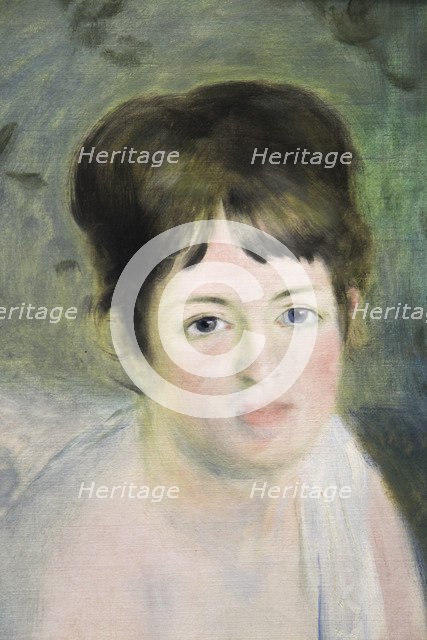 'Head of a Woman', c1876. Artist: Pierre-Auguste Renoir