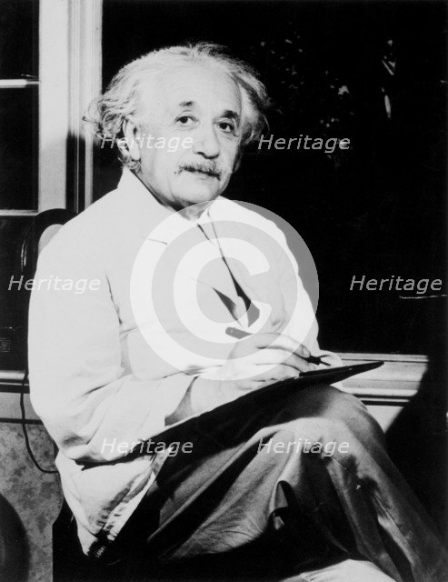 Albert Einstein, German-Swiss-American mathematician and physicist, 20th century. Artist: Unknown