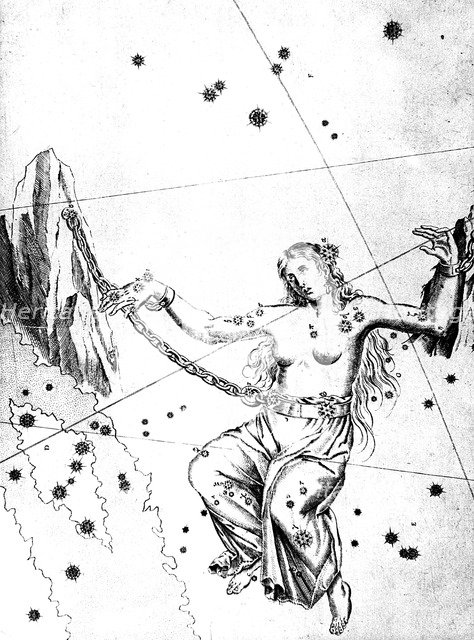 Constellation of Andromeda, 1723. Artist: Unknown