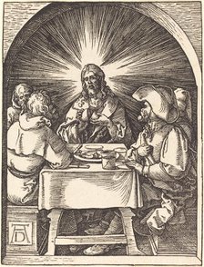 Christ in Emmaus, probably c. 1509/1510. Creator: Albrecht Durer.
