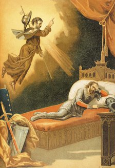 Don Ramiro's dream, 1888.  Creator: Juan Alaminos.