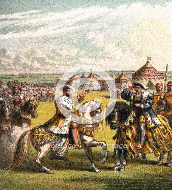 The Field Of The Cloth Of Gold, 1520, (c1850). Artist: Unknown