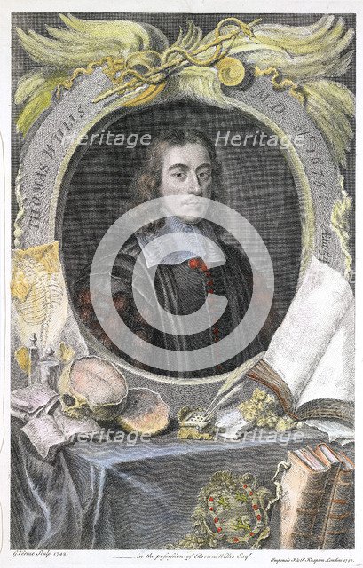 Thomas Willis, 17th century English physician, 1742. Artist: George Vertue