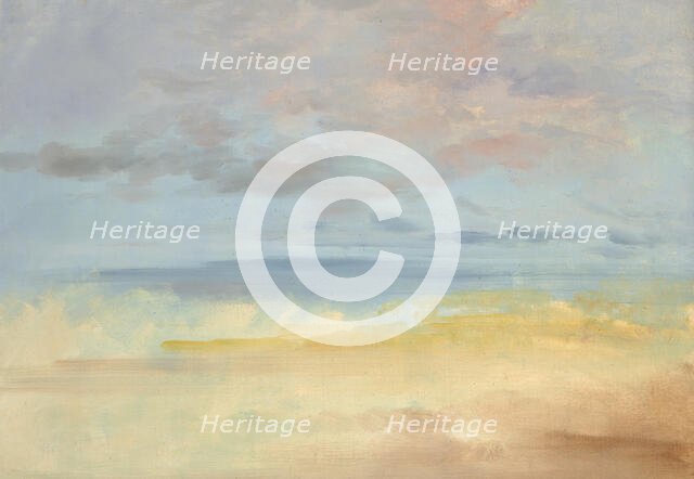 Landscape Background, 1846-1848. Creator: George Catlin.