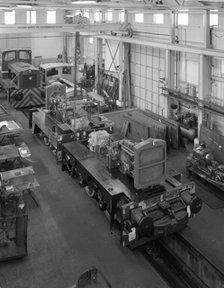 Locomotives being assembled at the Thomas Hill factory, Kilnhurst, South Yorkshire, c1960s. Artist: Michael Walters