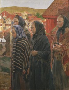 Fishermen's Wives Returning from Church, 1899.