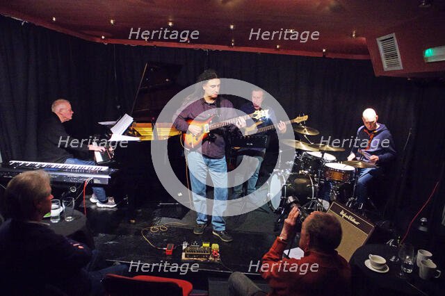 Davide Giovannini, Guillermo Hill, Andy Lafone..., Verdict Jazz Club, Brighton, E Sussex, Feb 2023. Creator: Brian O'Connor.