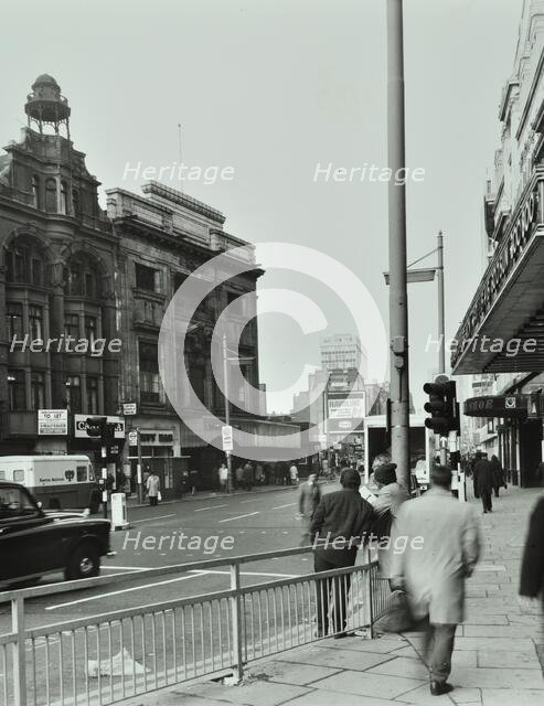 1-5 Tottenham Court Road, Westminster LB, London: looking north, 1975. Creator: Unknown.