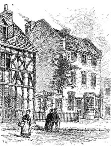 Birthplace of Sir Rowland Hill, at Kidderminster, 1890. Creator: Unknown.