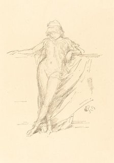 Little Draped Figure, Leaning, 1893. Creator: James Abbott McNeill Whistler.