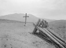 [Penitente crosses near Taos mountain. Taos, New Mexico area views], between 1899 and 1928. Creator: Arnold Genthe.