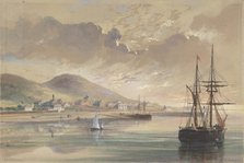 Valentia in 1857-1858 at the Time of the Laying of the Former Cable, 1865. Creator: Robert Charles Dudley.