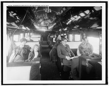 Standard pullman car on a deluxe overland limited train, between 1910 and 1920. Creator: Unknown.