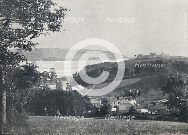'Llanstephan - The Village and the Castle-Crowned Hill', 1895. Artist: Unknown.