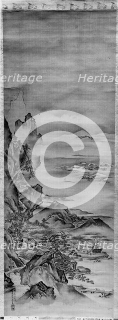 View of Mt. Horai, 19th century. Creator: Kano Tansui.