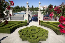 Ornamental box hedges, Episcopal Palace Garden, Castelo Branco, Portugal, 2009.  Artist: Samuel Magal