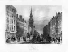 Cheapside and Bow Church, London, 19th century.Artist: WE Albutt