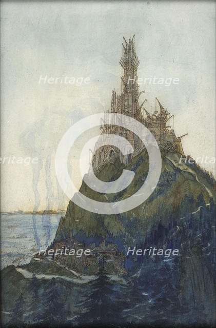 Temple of Thought, Dedicated to Beethoven, under construction, 1897-1914. Artist: Garas, François (1866-1925)