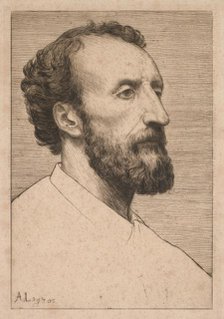 Jules Dalou, 1877. Creator: Alphonse Legros (French, 1837-1911).