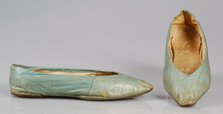 Slippers, possibly British, 1800-1815. Creator: Unknown.