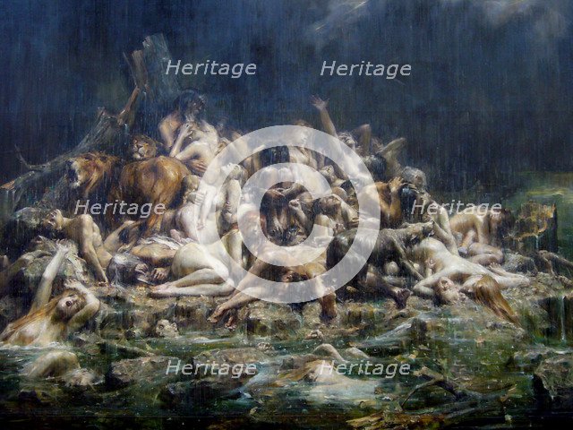 The Deluge. Artist: Comerre, Léon-François (1850-1916)