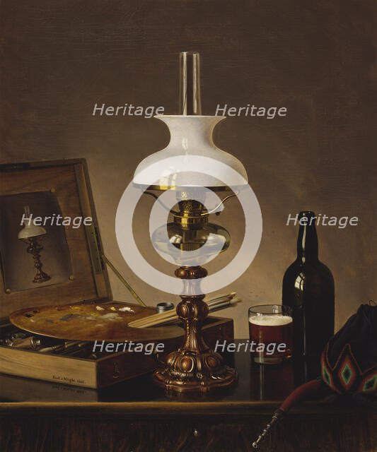 Still Life in the Atelier, 1868. Creator: Ferdinand von Wright.