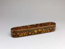 Pen Box with a Europeanizing Landscape, Iran, late 17th-early 18th century. Creator: Haji Muhammad.