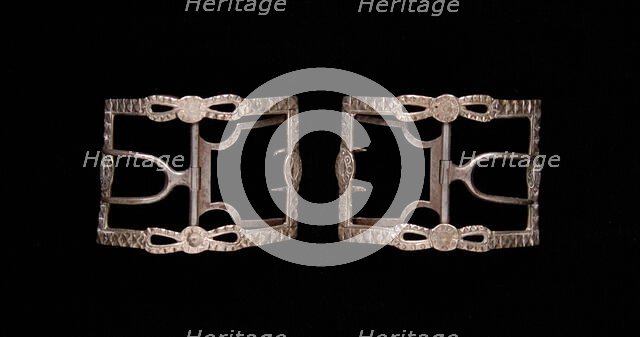Shoe buckles, probably British, 1770-90. Creator: Unknown.