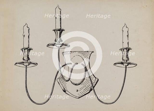 Wall Fixture, c. 1936. Creator: Florence Huston.