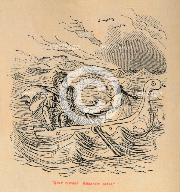 'Quid times? Caesarem vehis', 1852. Artist: John Leech.