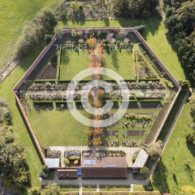 Ashby Hall, Walled Garden, Heath Road, Ashby de la Launde, North Kesteven, Lincolnshire, 2024. Creator: James O Davies.