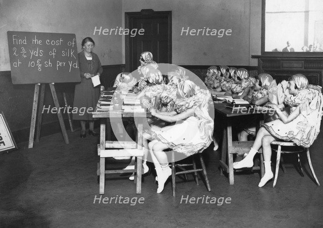 A classroom scene, c1910-1929(?). Artist: Unknown