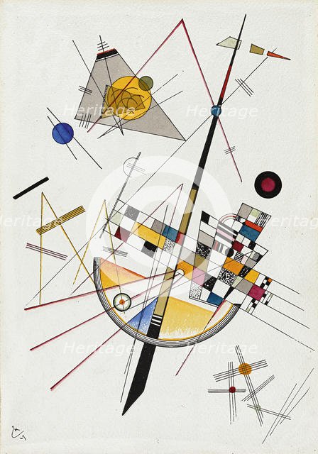 Zarte Spannung (Delicate Tension) No. 85 , 1923. Creator: Kandinsky, Wassily Vasilyevich (1866-1944).