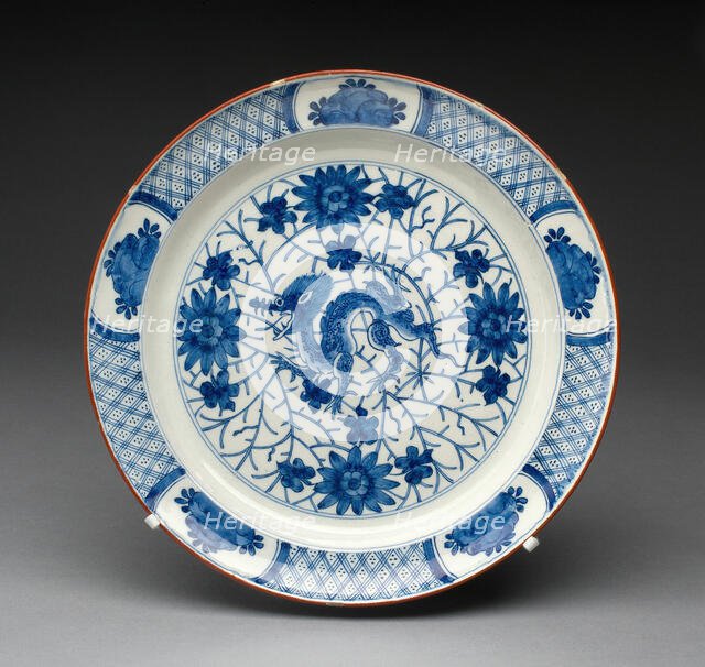 Plate, Delft, c. 1700. Creator: De Griekesche A.